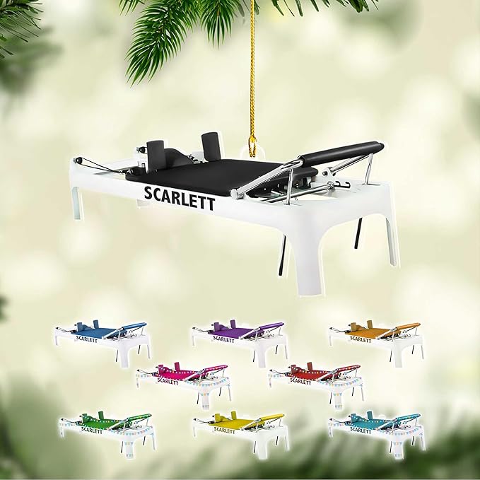 Customized Pilates Christmas Ornament - Pilates Gift for Women, Ornament Gift LL24