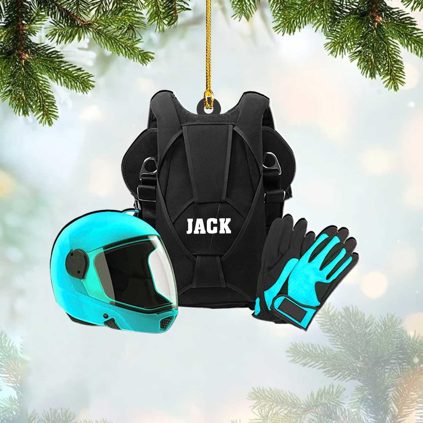 Custom Skydiving Christmas Ornament – Skydiver Xmas Decor O11