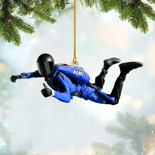 Custom Skydiving Christmas Ornament – Skydiver Xmas Decor O22