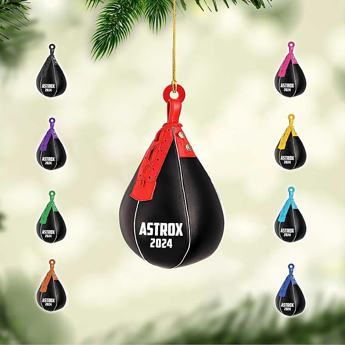 Custom Boxing Gloves Christmas Ornament - Personalized Boxing Ornament Gift LL21