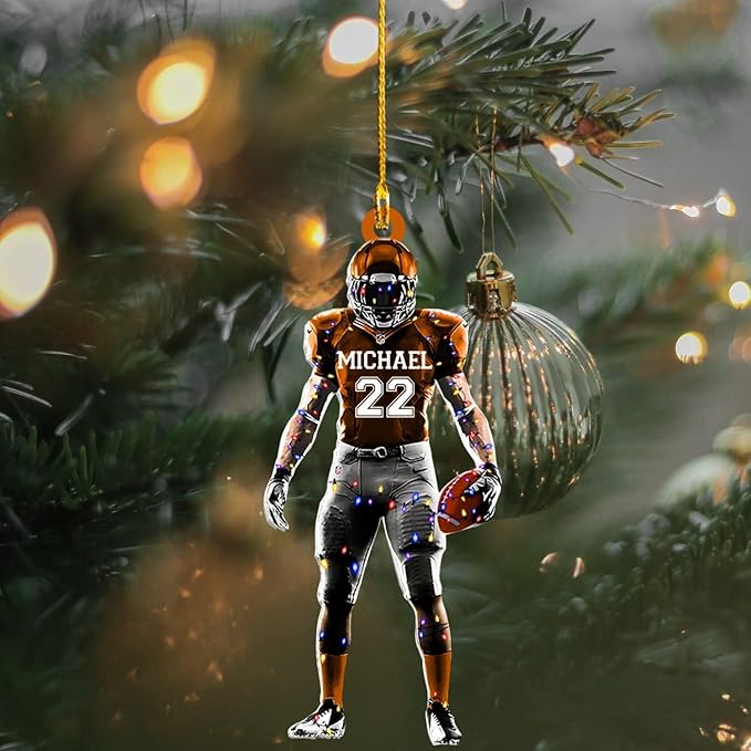 Personalized Sports Gift - Customize American Football Ornament LL13