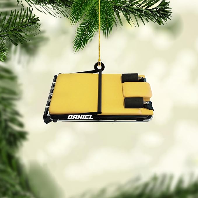 Personalized Pilates Christmas Ornament - Custom Pilates Gift for Women LL6