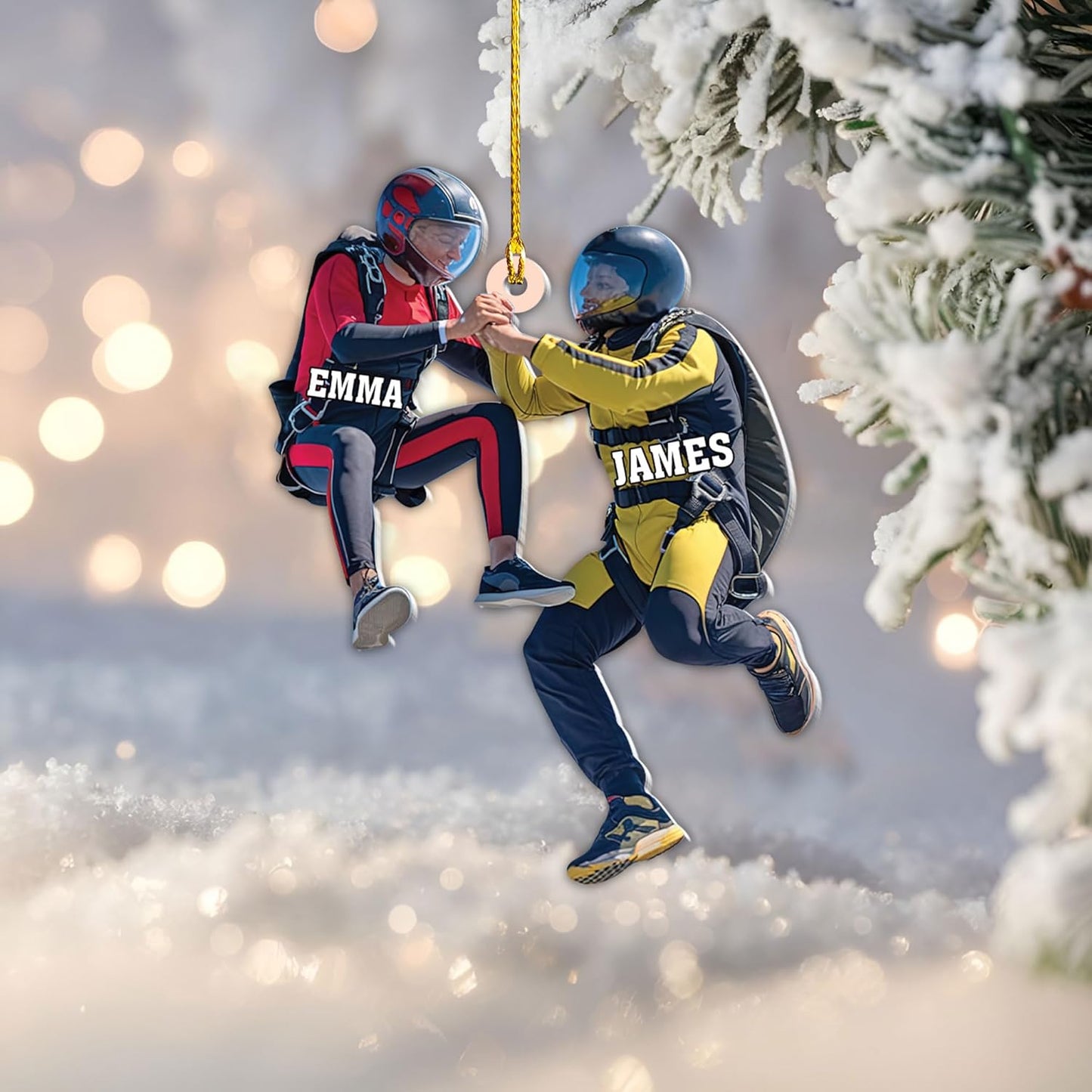 Custom Skydiving Christmas Ornament – Skydiver Xmas Decor O18