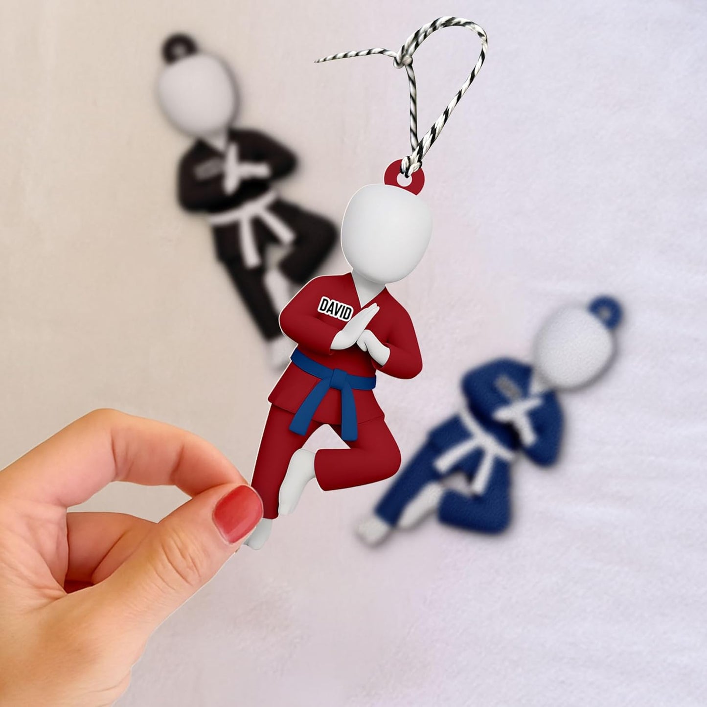 Custom Karate Christmas Ornament – Taekwondo & Jiu Jitsu Gift Krt21
