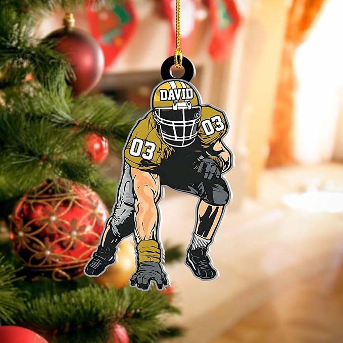 Personalized Sports Gift - Customize American Football Ornament LL14