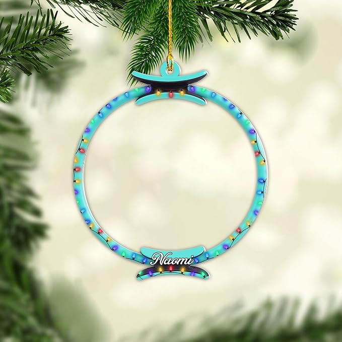 Personalized Pilates Acrylic Christmas Ornament - Instructors & Fitness Lovers LL49