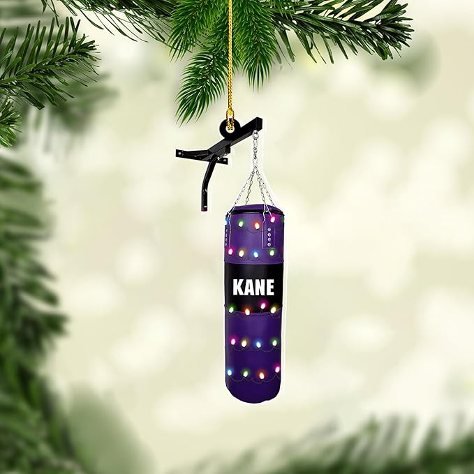 Custom Boxing Gloves Christmas Ornament - Personalized Boxing Ornament Gift LL12