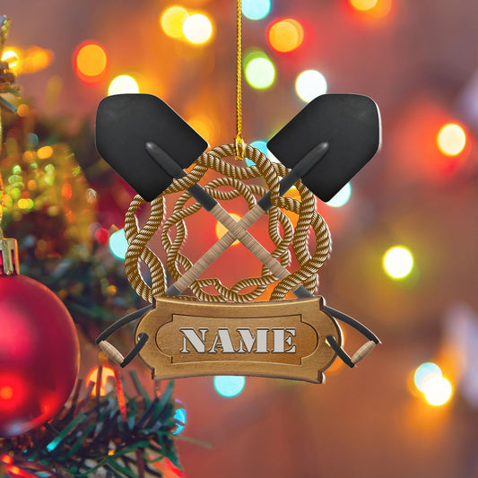 Custom Coal Miner Christmas Ornament – Personalized Name Decor Cmn5