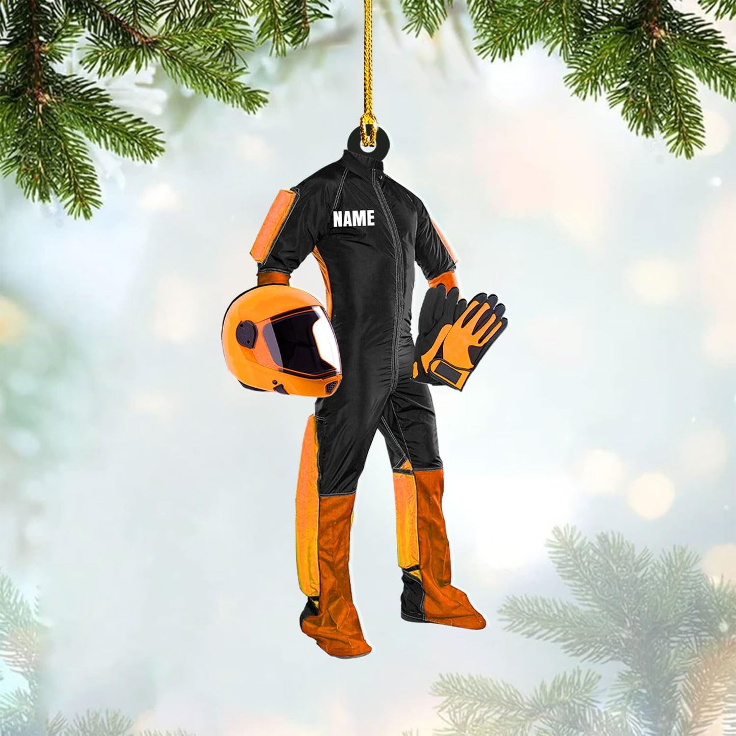 Custom Skydiving Christmas Ornament – Skydiver Xmas Decor O19