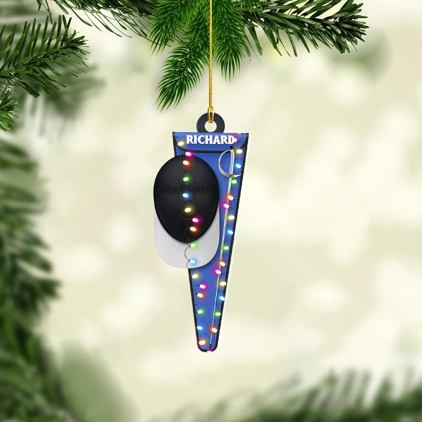 Personalized Fencing Christmas Ornament Christmas Tree Decor Gift for Fencer 2025 Fencing for Christmas Tree C13