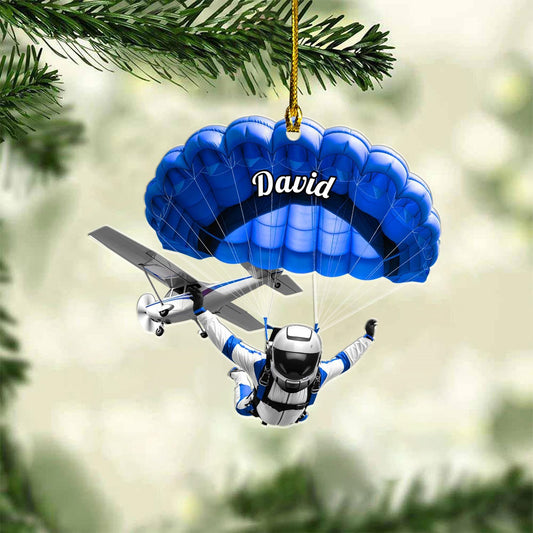 Custom Skydiving Christmas Ornament – Skydiver Xmas Decor O9