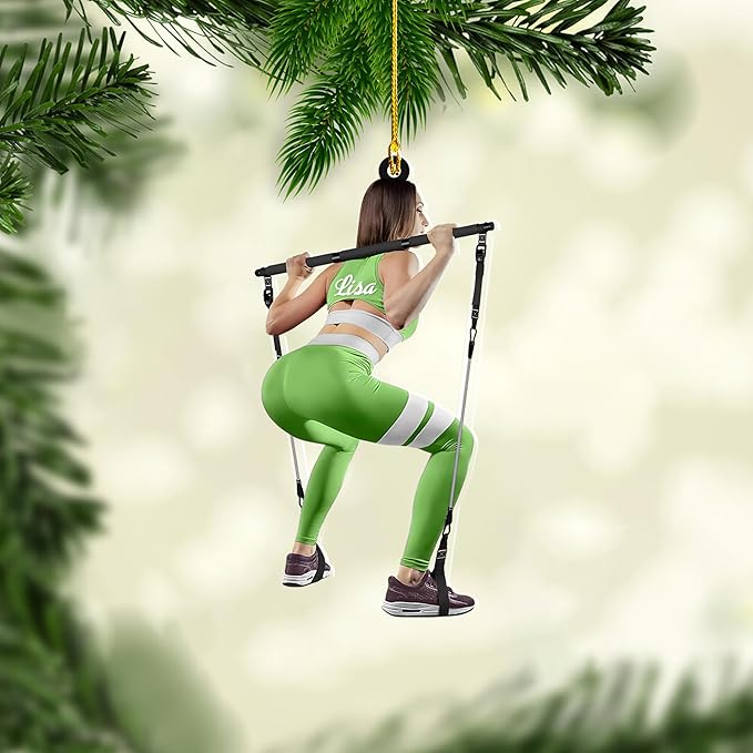 Customized Pilates Christmas Ornament - Pilates Gift for Women, Ornament Gift LL28