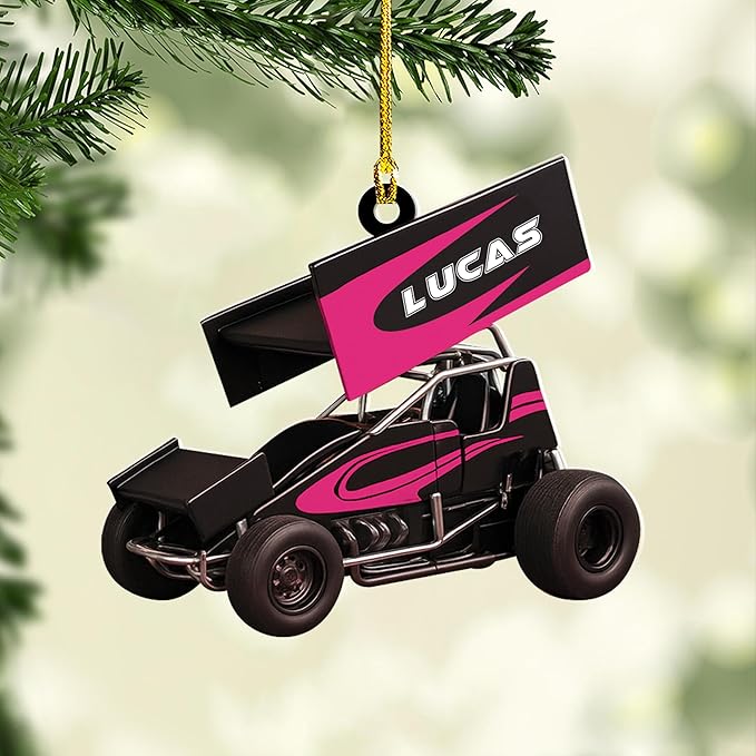 Personalized Go Kart Christmas Ornament N01