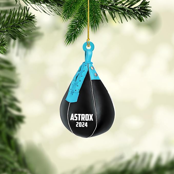 Custom Boxing Gloves Christmas Ornament - Personalized Boxing Ornament Gift LL21
