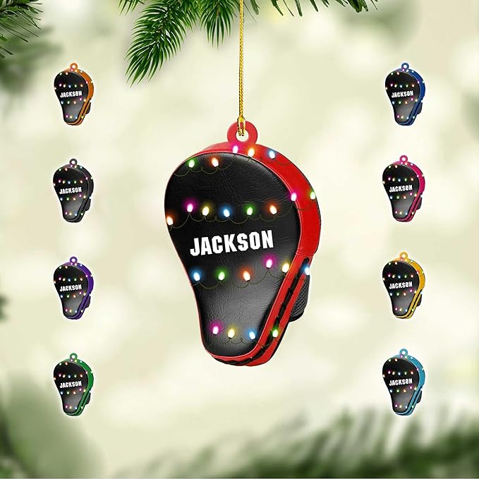 Personalized Boxing Gloves Christmas Ornament - Boxing Ornament Gift LL11
