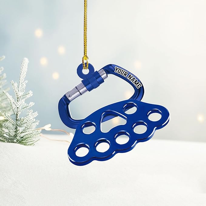 Personalized Rock Climber Christmas Gift for Mountaineers - Climbing Ornament LL21