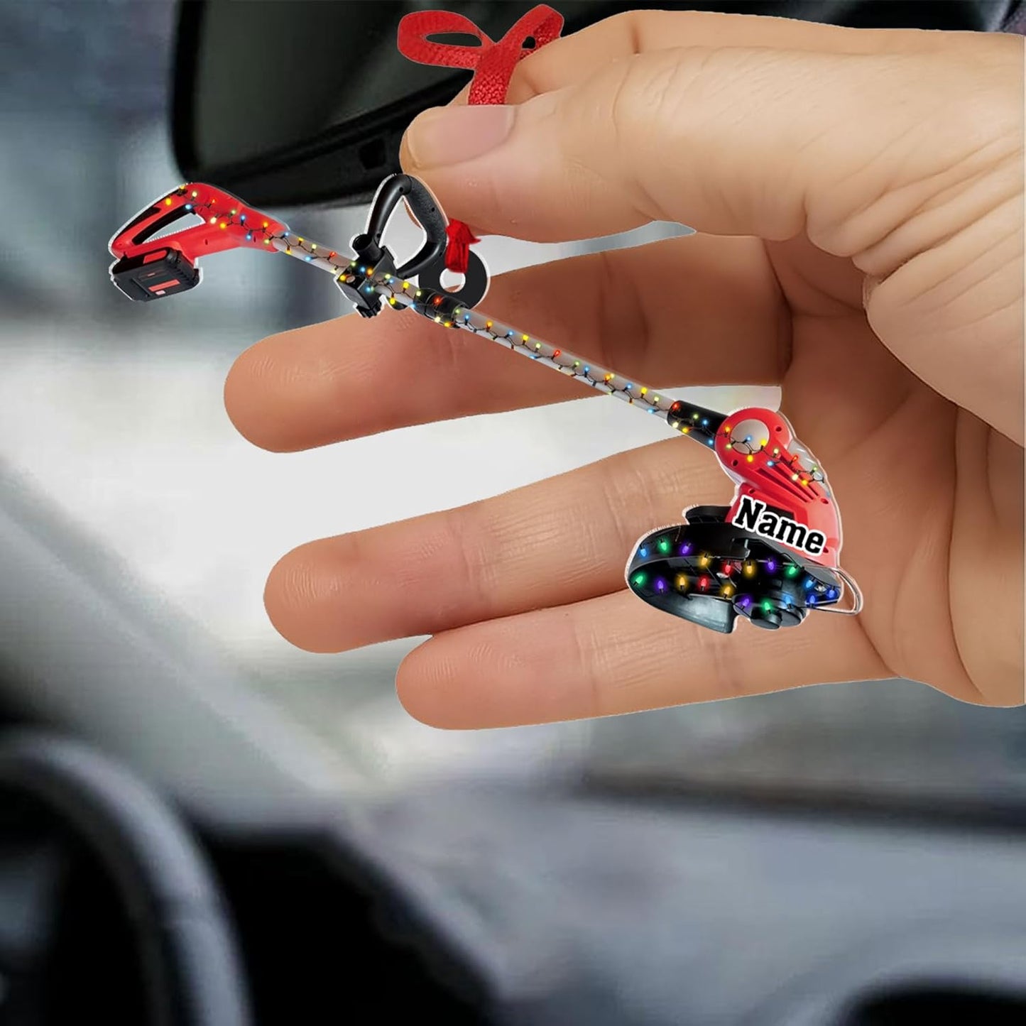 Personalized Lawn Mower Christmas Ornament | Custom Lawn Care Holiday Tree Decoration for Gardeners & Landscapers TG93