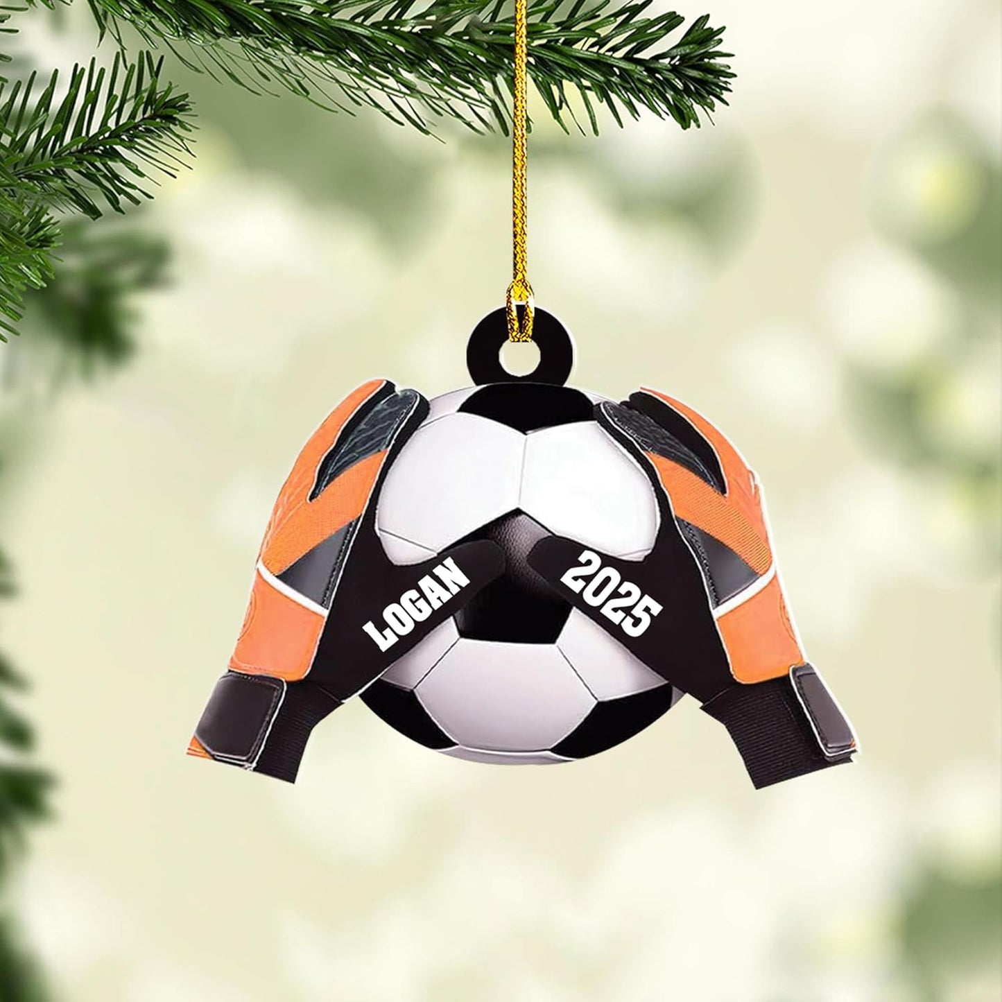 Personalized Soccer Player Christmas Ornament - Xmas Gift for Soccer Lovers C18