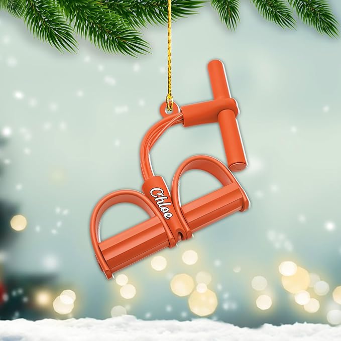 Customized Pilates Christmas Ornament - Pilates Gift for Women, Acrylic Christmas Ornament LL34