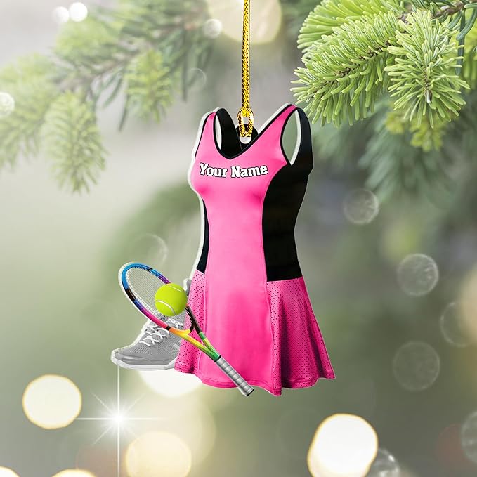 Personalized Tennis Christmas Ornament N18