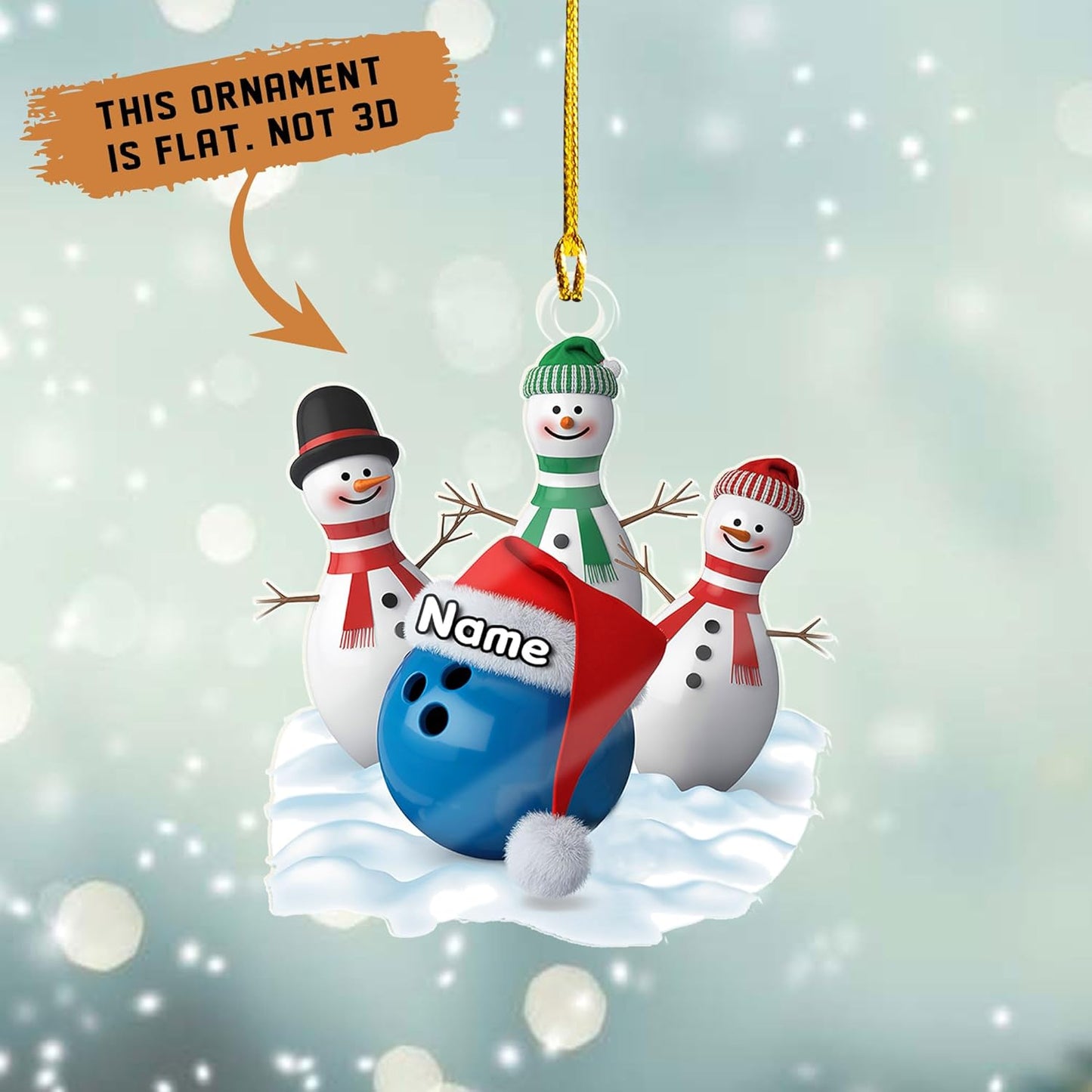 Custom Bowling Tools Ornament - Bowling Ornament Bowl 5