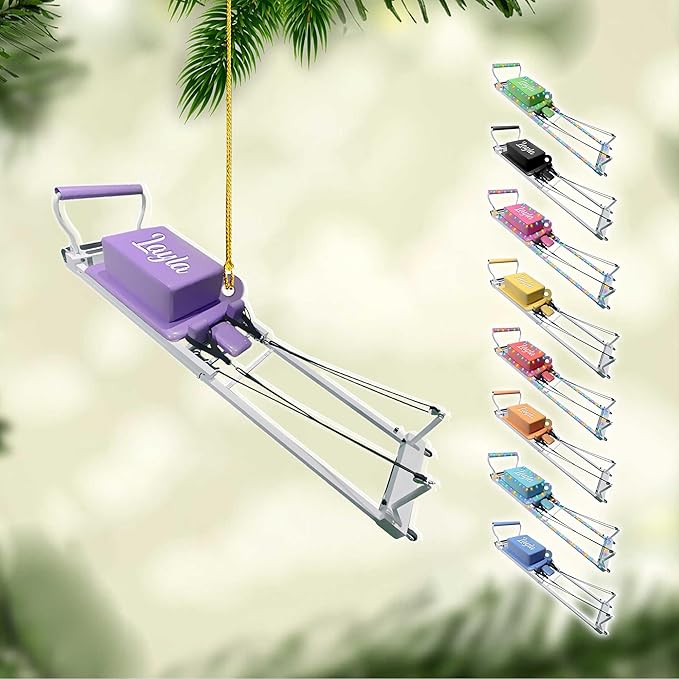 Customized Pilates Christmas Ornament - Pilates Gift for Women LL20