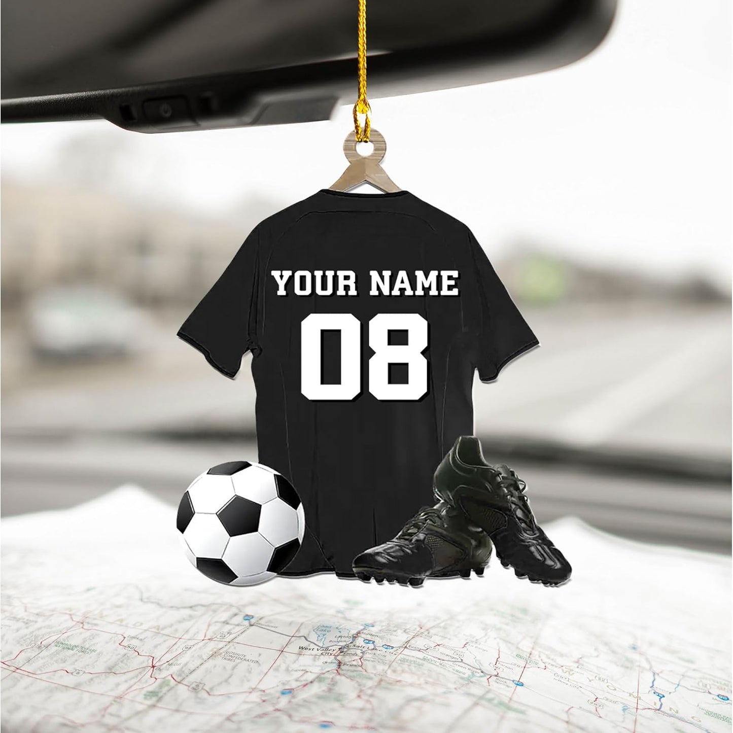 Personalized Soccer Player Christmas Ornament - Xmas Gift for Soccer Lovers, Men and Women C17