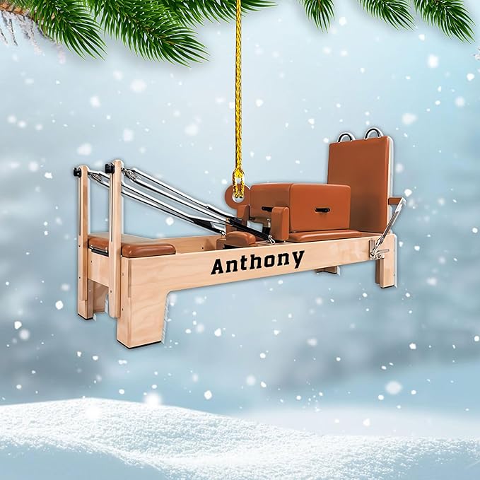 Personalized Pilates Acrylic Christmas Ornament - Instructors & Fitness Lovers LL54