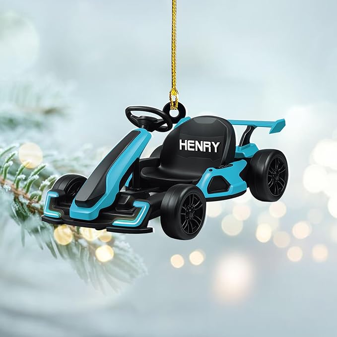 Personalized Go Kart Christmas Ornament N10
