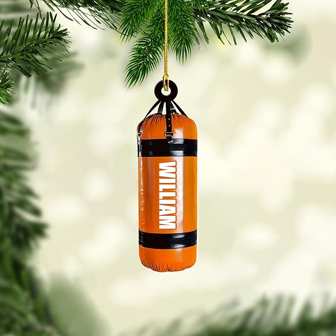 Custom Boxing Gloves Christmas Ornament - Personalized Boxing Ornament Gift LL20