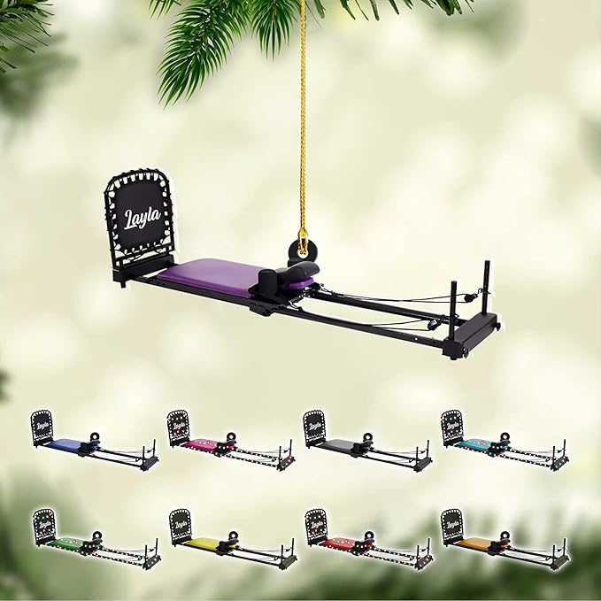 Personalized Pilates Christmas Ornament - Custom Pilates Gift for Women LL17