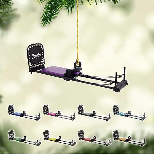 Personalized Pilates Christmas Ornament - Custom Pilates Gift for Women LL17