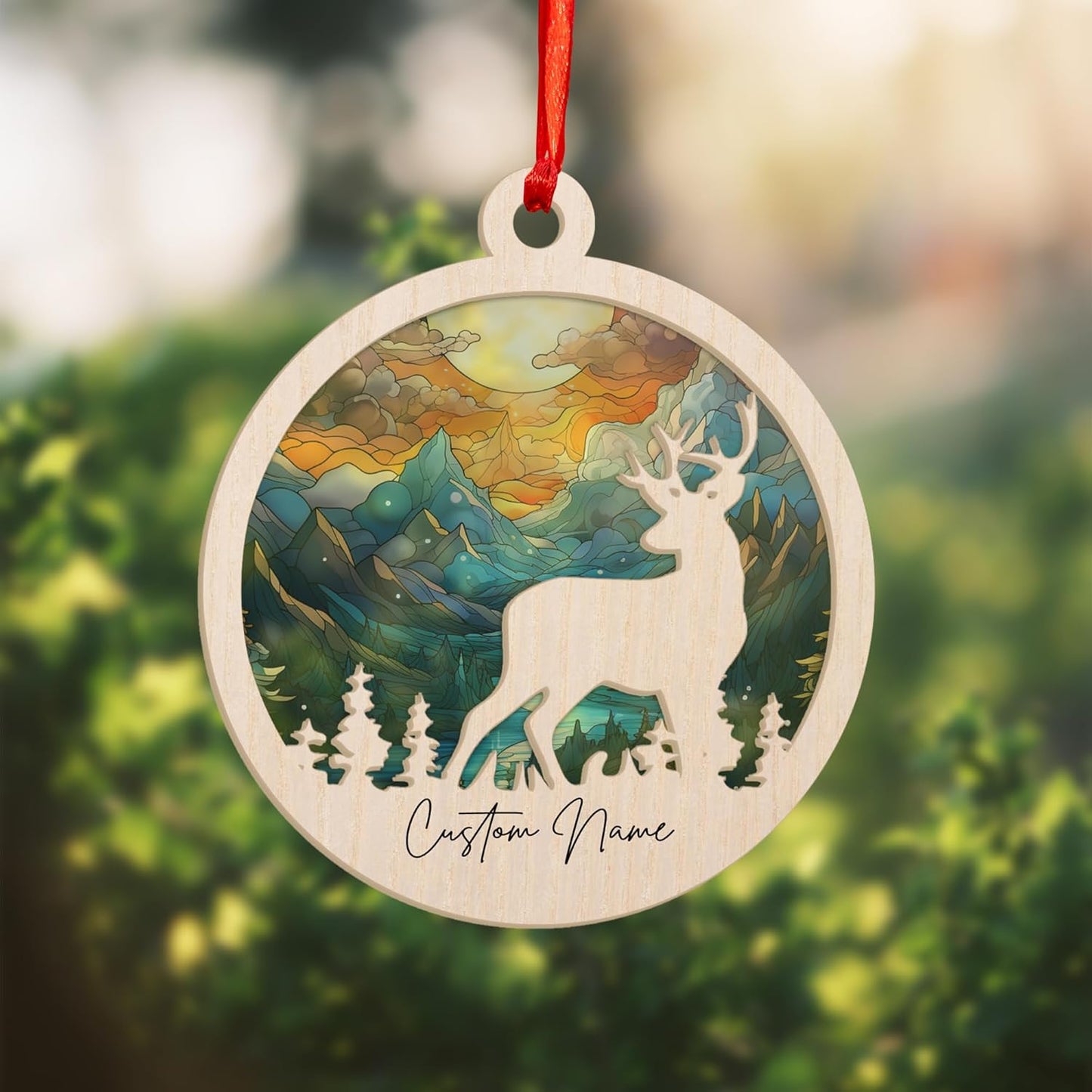 Personalized Hunting Ornament, Hunter Christmas Acrylic Ornament 2025 T25