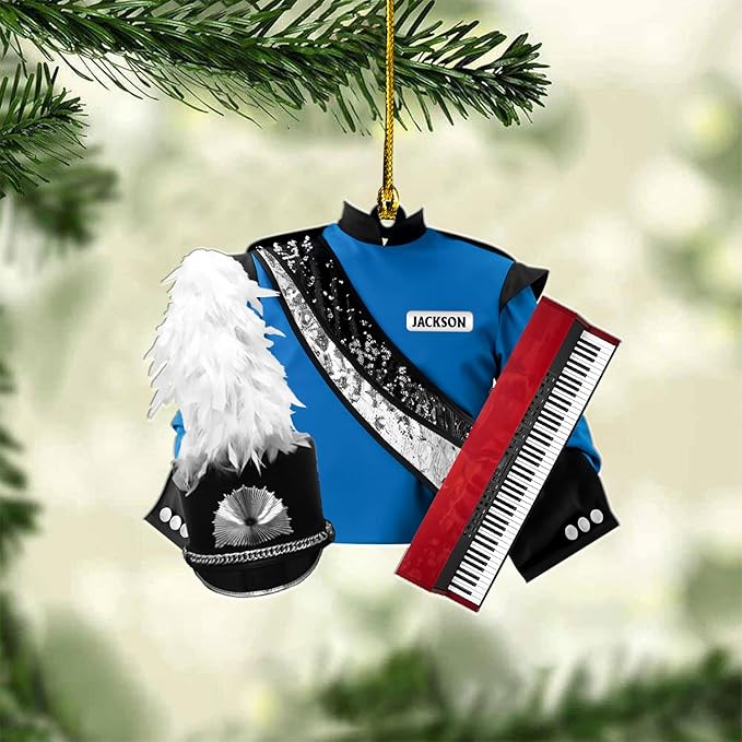 Customized Piano Ornament - Music Instrument Christmas Gift for Piano Lovers LL40