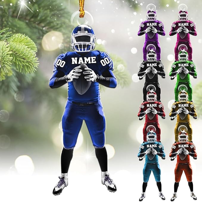 Personalized Sports Gift - Customize American Football Ornament LL9