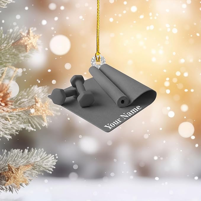 Personalized Yoga Lovers Ornament - Custom Yoga Christmas Decoration Gift LL3