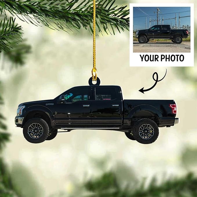Customized Semi Truck Christmas Decor - Truck Driver Ornament Gift L15