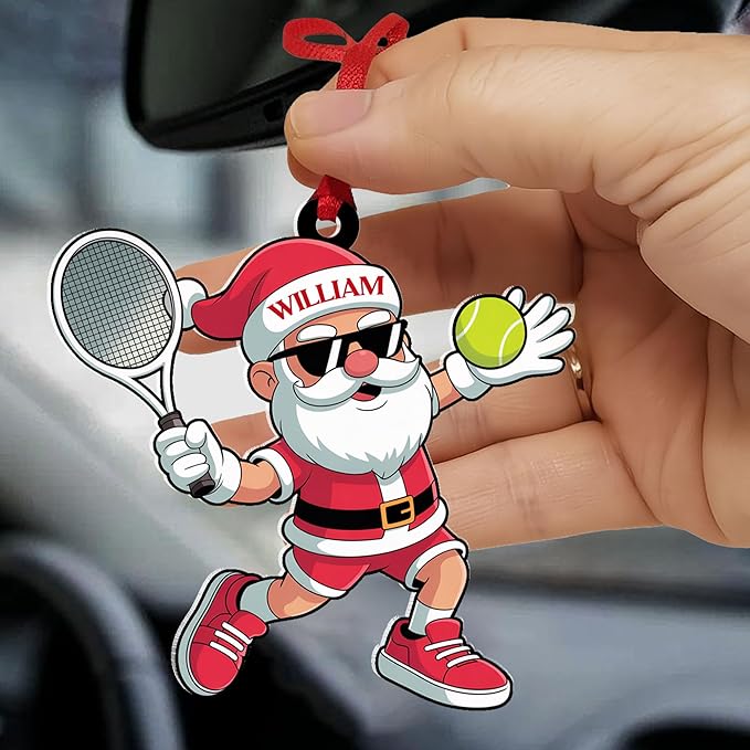 Personalized Tennis Christmas Ornament N05