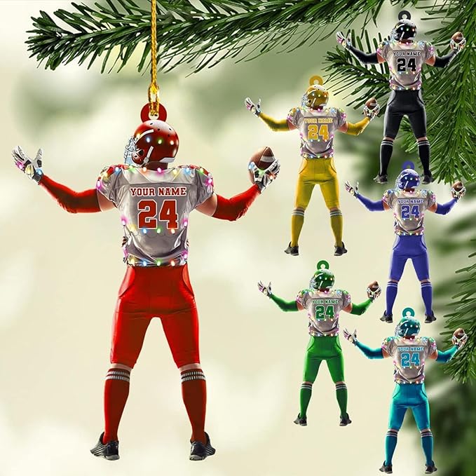 Personalized Sports Gift - Customize American Football Ornament LL15