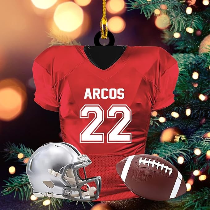 Personalized Sports Gift - Customize American Football Ornament LL7