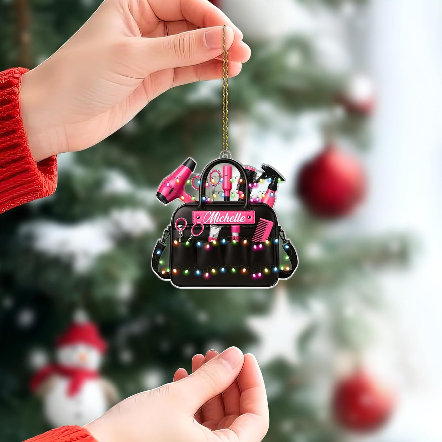 Personalized Hair Stylist Ornament –  Hairdresser Tools Ornaments