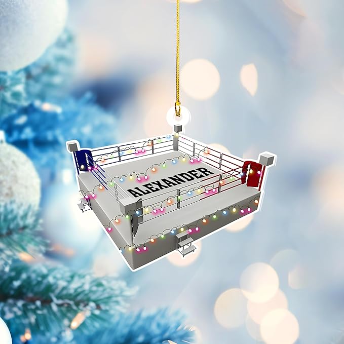 Custom Boxing Gloves Christmas Ornament - Personalized Boxing Ornament Gift LL16