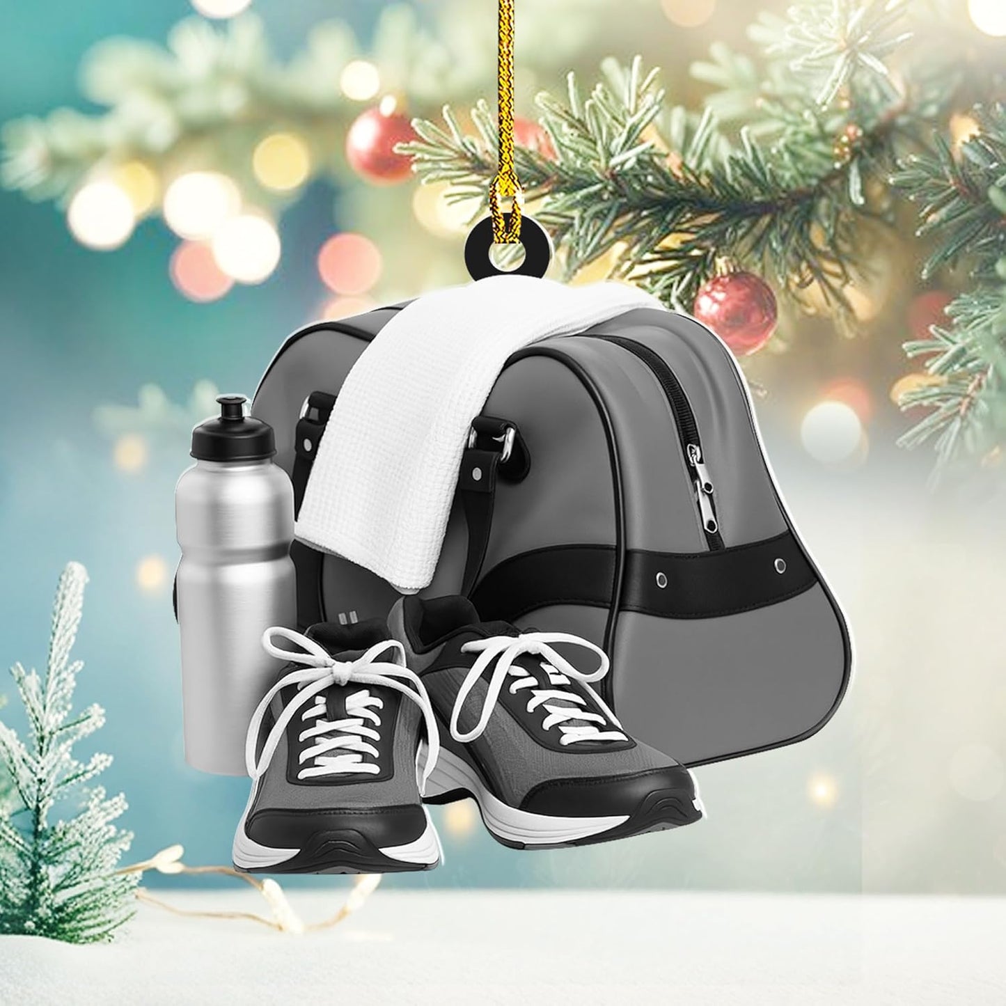 Custom Running Ornament – Personalized Marathon Acrylic Gift, Athlete Christmas Decoration TM20