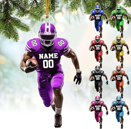 Personalized Sports Gift - Customize American Football Ornament