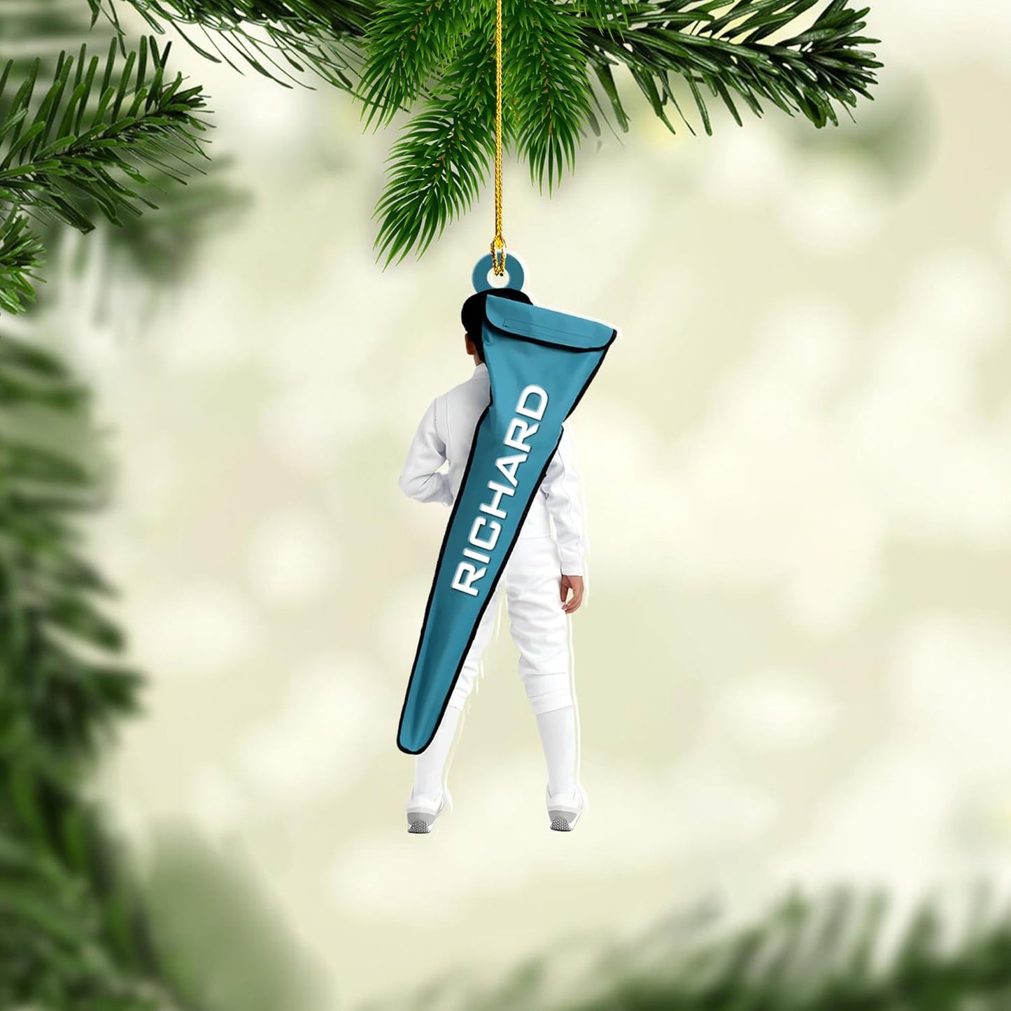 Personalized Fencing Christmas Ornament Christmas Tree Decor Gift for Fencer 2025 Fencing for Christmas Tree