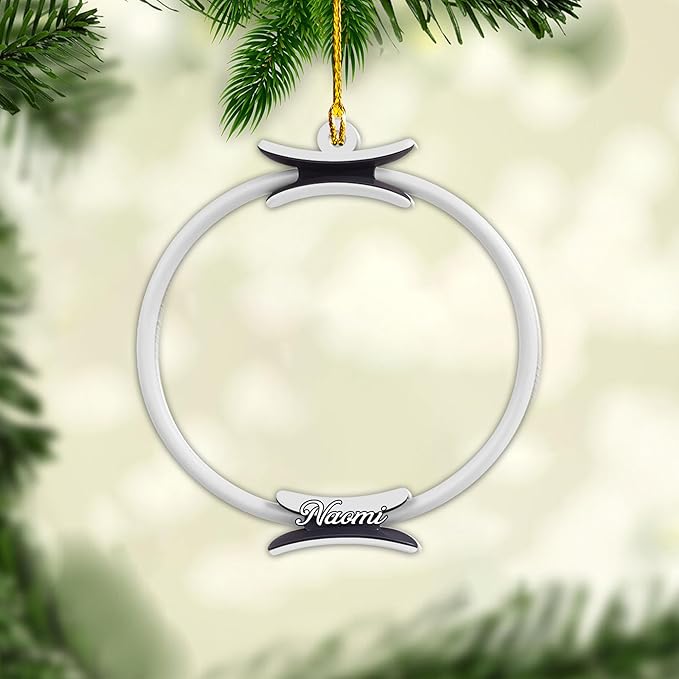 Personalized Pilates Acrylic Christmas Ornament - Instructors & Fitness Lovers LL49