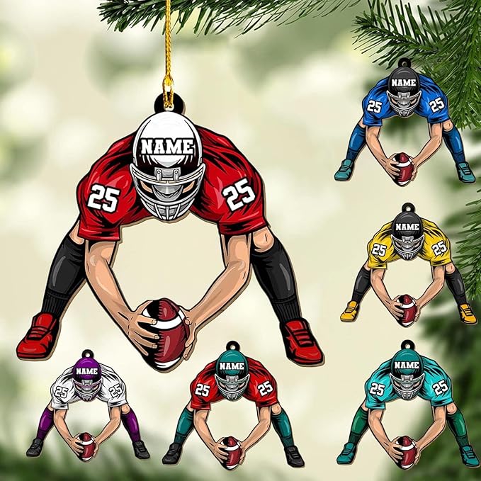 Personalized Sports Gift - Customize American Football Ornament LL10