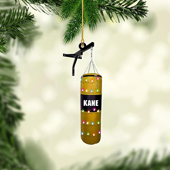 Custom Boxing Gloves Christmas Ornament - Personalized Boxing Ornament Gift LL12