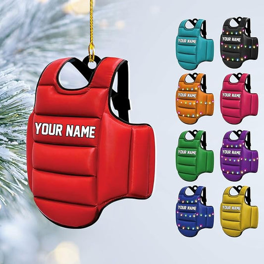 Personalized Boxing Gloves Christmas Ornament - Boxing Ornament Gift LL5