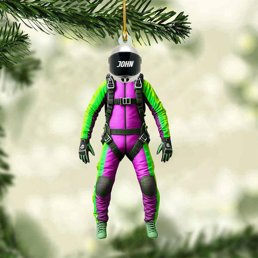 Custom Skydiving Christmas Ornament – Skydiver Xmas Decor O31
